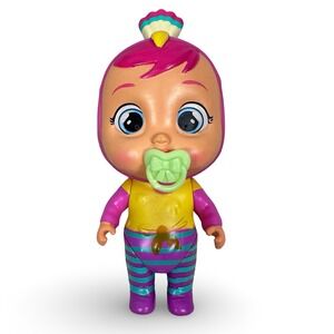 IMC Toys Cry Babies Magic Tears Pandy Peacock Winged House Mini Doll Pink